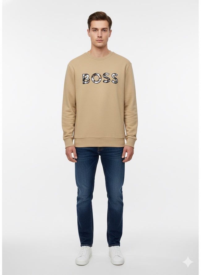 BOSS Sweater With Printed Logo