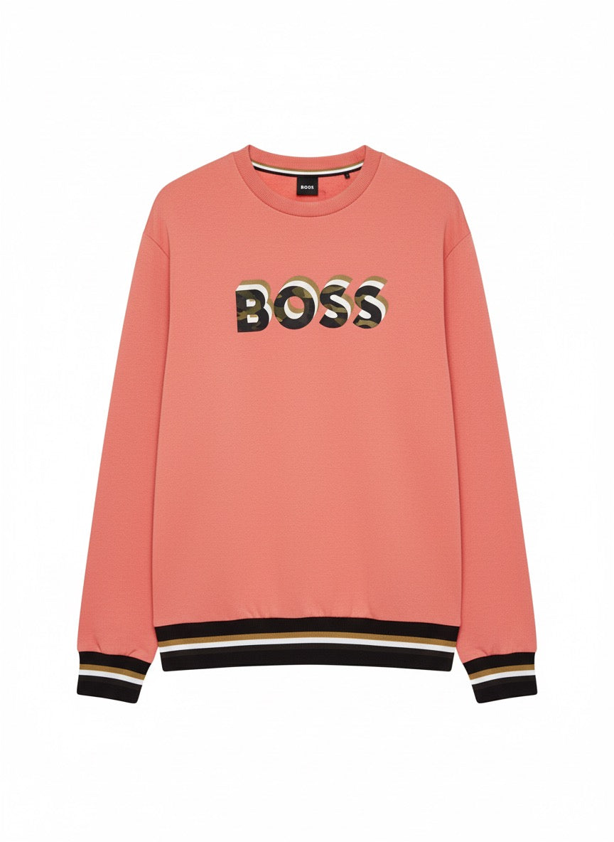 BOSS Sweater With Printed Logo