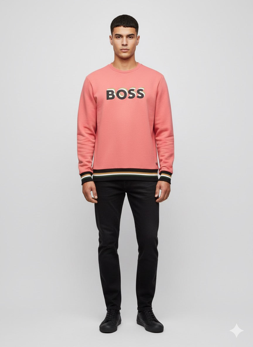 BOSS Sweater With Printed Logo