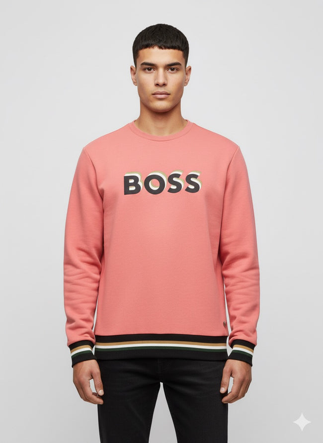 BOSS Sweater With Printed Logo
