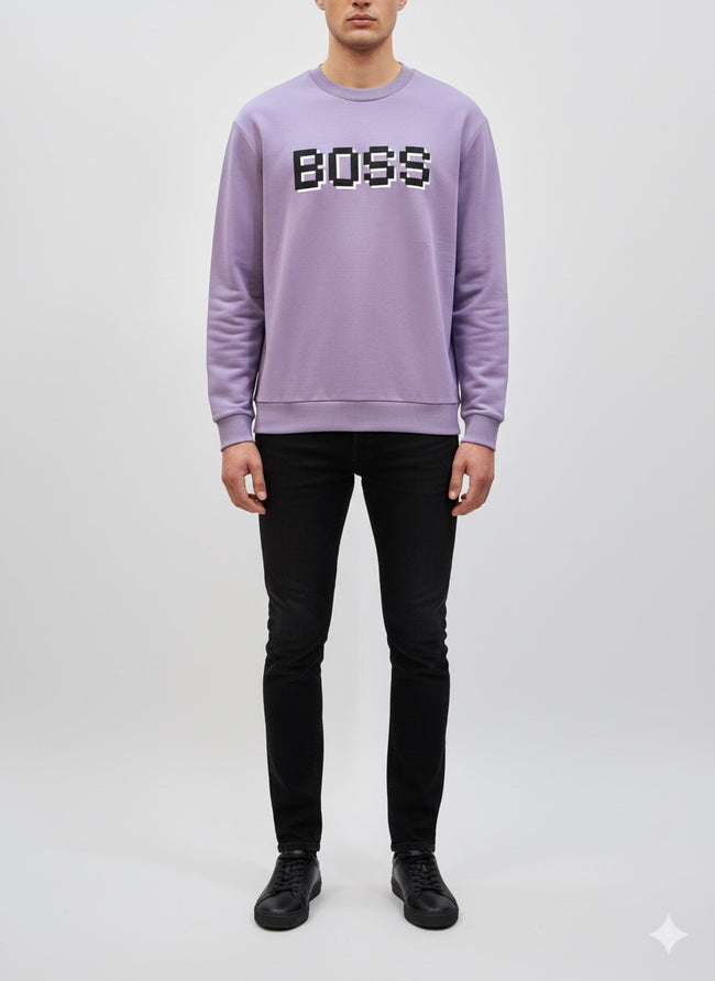 BOSS Sweater With Printed Logo