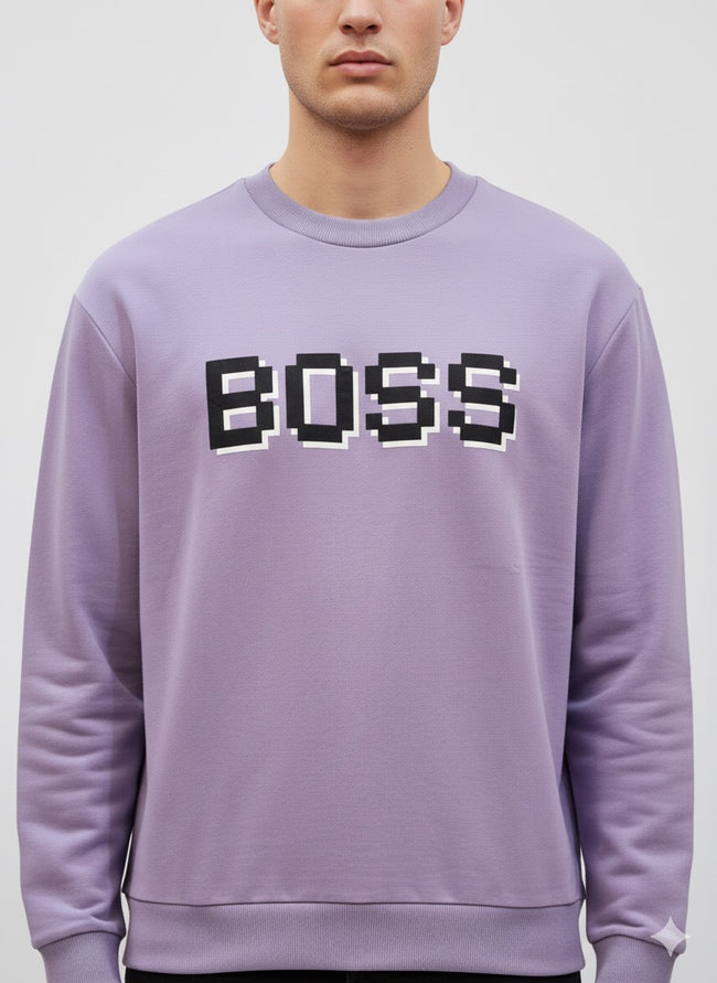 BOSS Sweater With Printed Logo