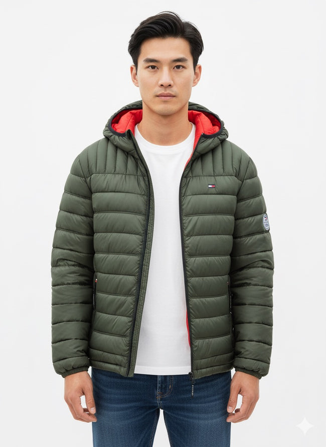 Tommy Hilfiger Packable Water Repellent Jacket With Hood