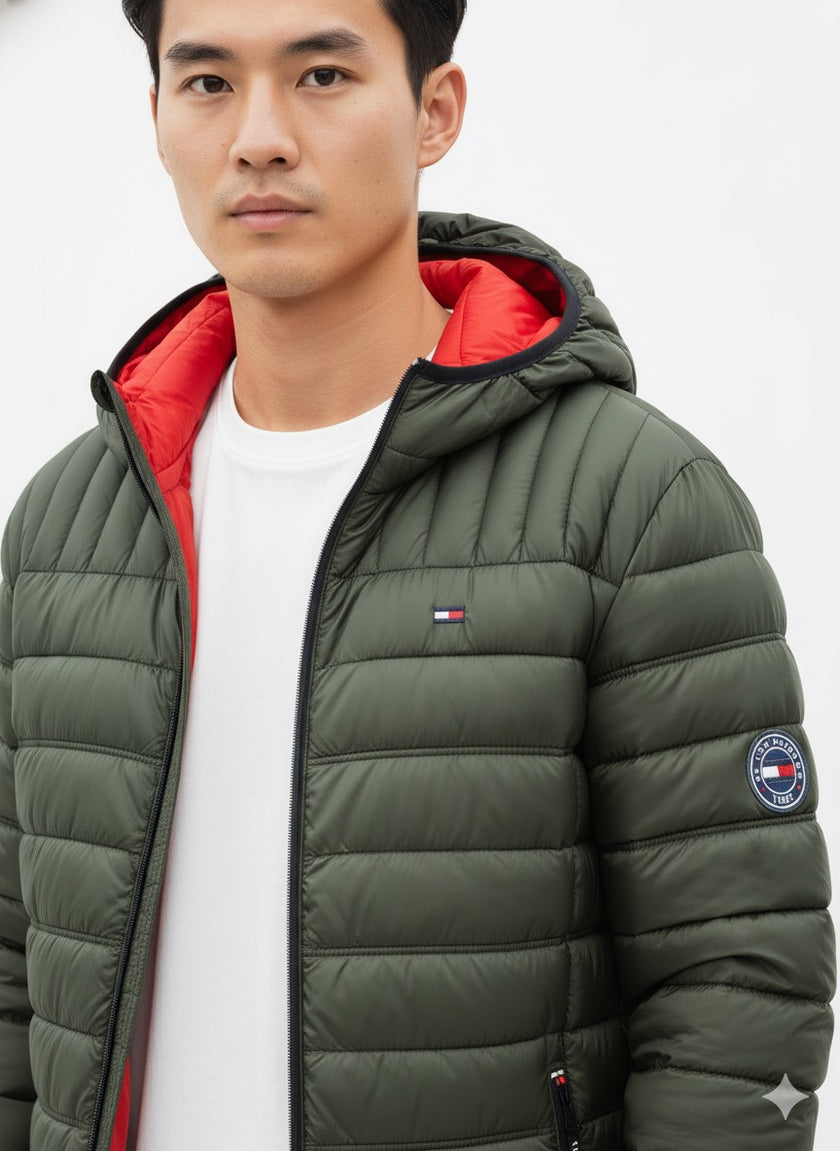 Tommy Hilfiger Packable Water Repellent Jacket With Hood