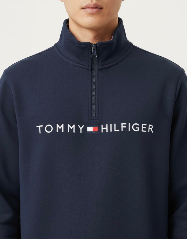 TOMMY HILFIGER ZIPER high neck sweatshirt
