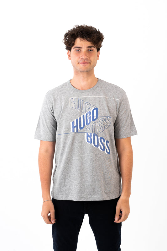 BOSS REGULAR-FIT T-SHIRT IN COTTON WITH LOGO GRAPHIC
