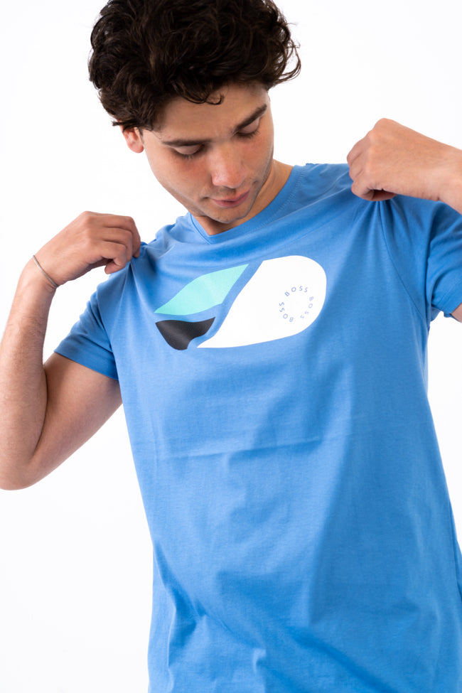 BOSS T-Shirt With Print Logo- Slim Fit