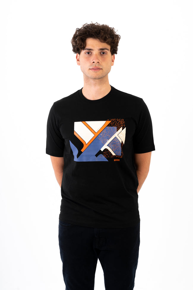 BOSS T-Shirt With Print Logo - Slim Fit