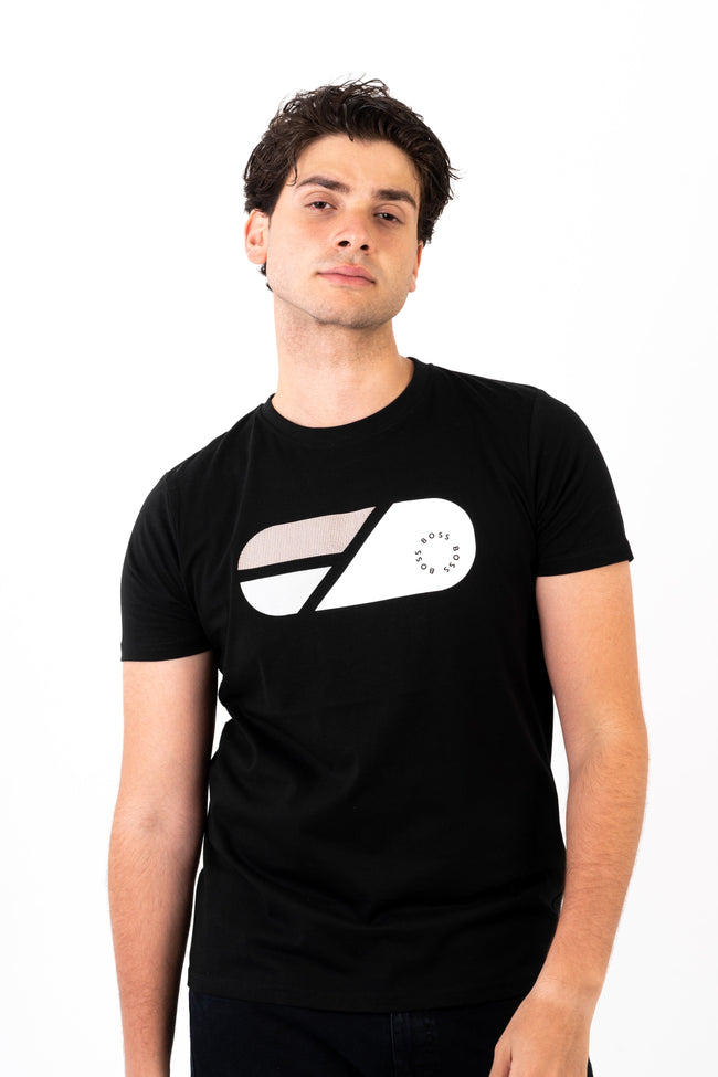 BOSS T-Shirt With Print Logo - Slim Fit