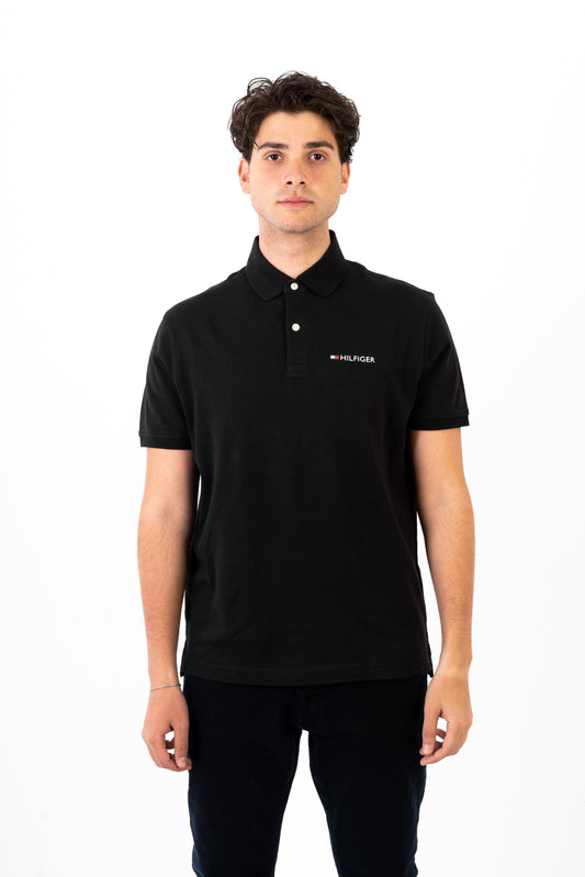 TOMMY HILFIGER  Autograph Flag Polo Shirt - Regular Fit