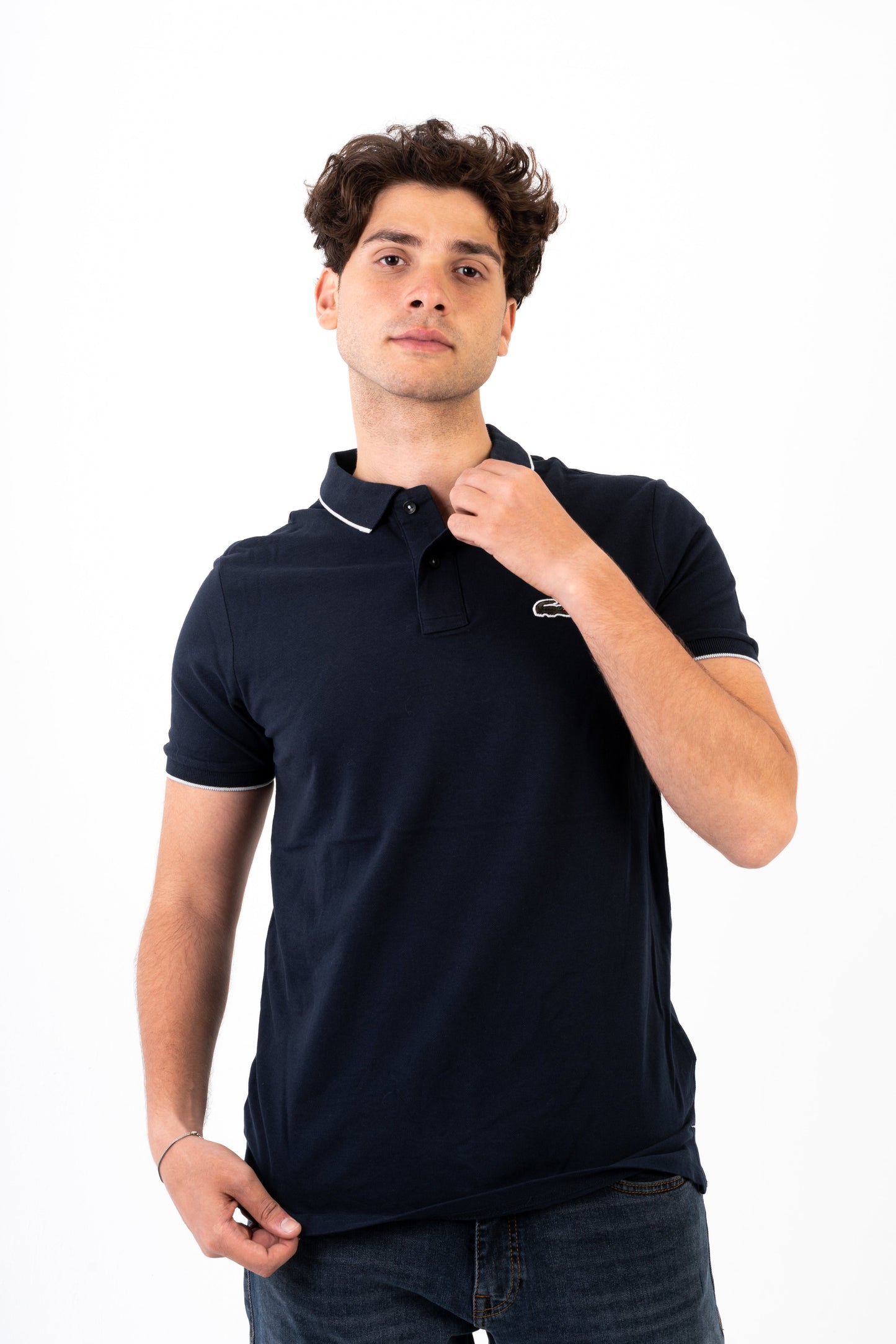 LACOSTE  Autograph Flag Polo Shirt - Slim Fit