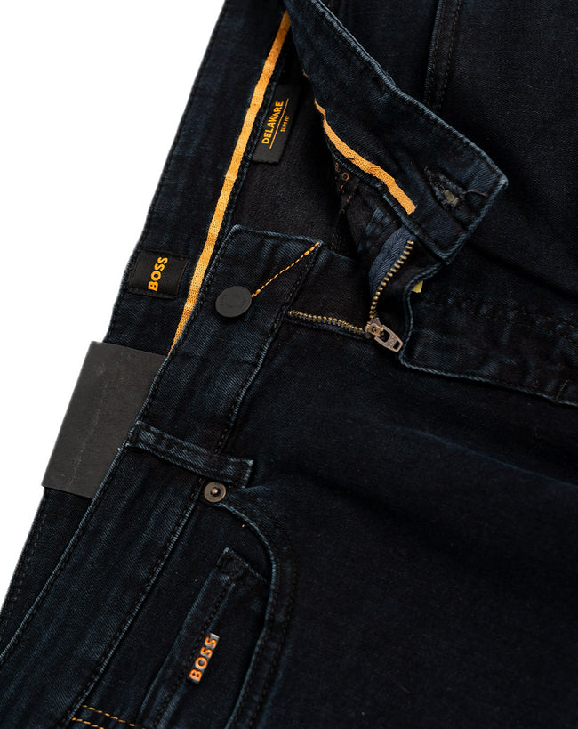 BOSS JEANS Soft Motion From Cotton Premium With LOGO - Slim Fit